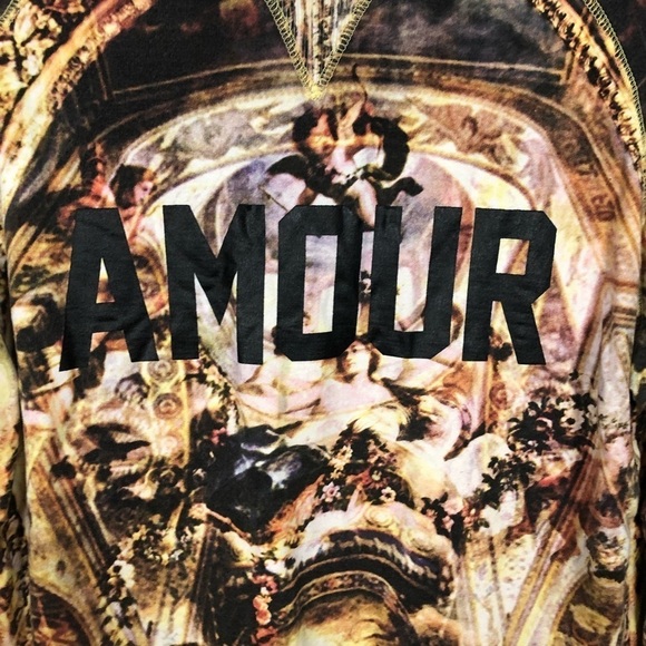 Life is a joke Women’s hoodie with more spell out an Italian scene background L - Picture 2 of 6